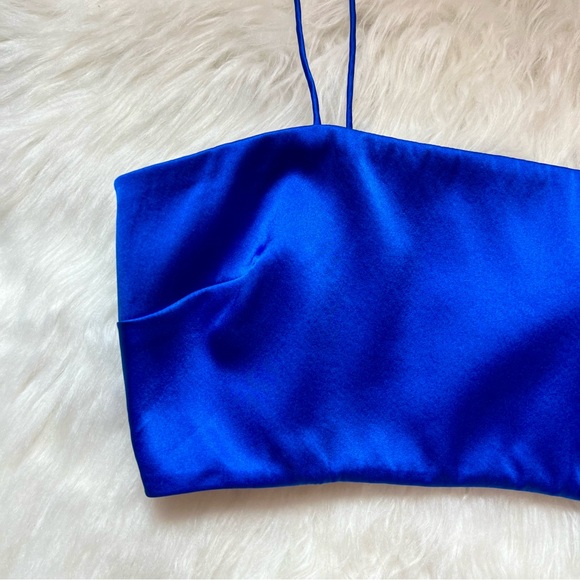 New! SER.O.Ya “Clay” Crop Top in Royal Blue - Picture 5 of 7